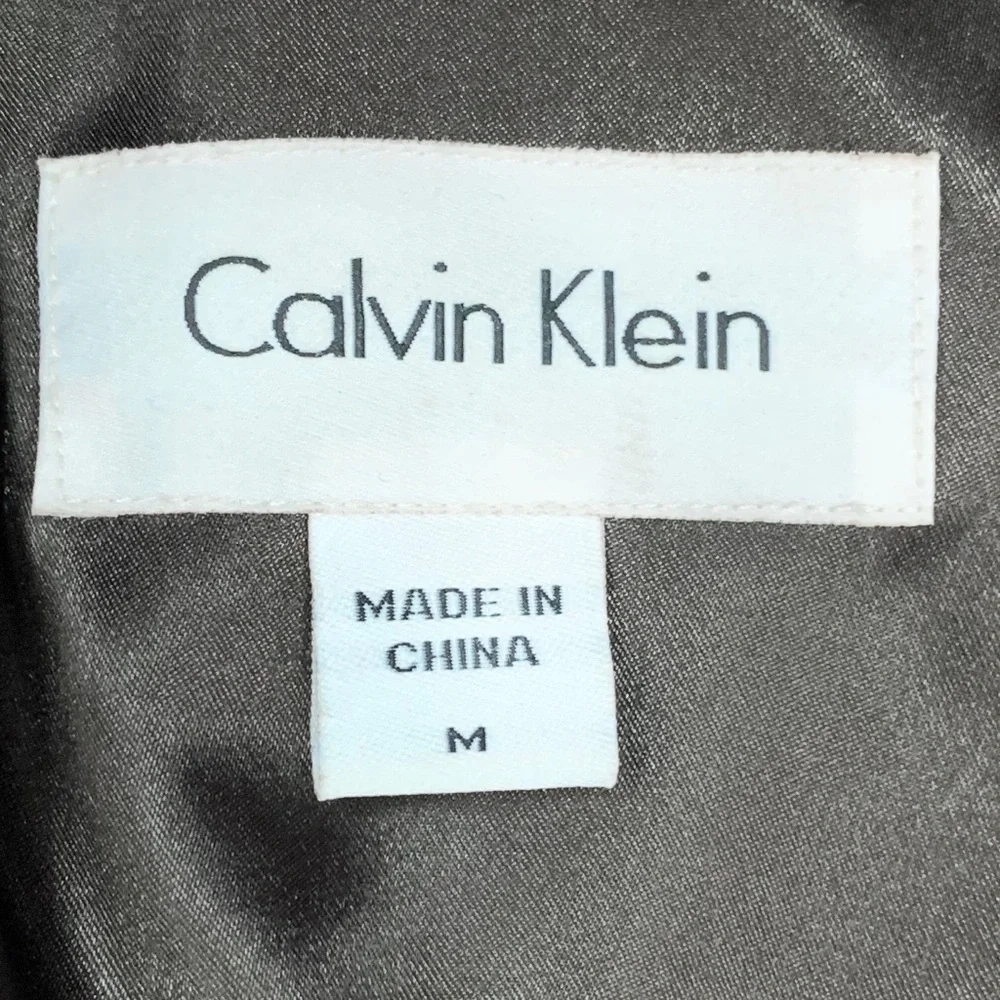 Vintage CALVIN KLEIN Coat Luxurious Crushed Velvet Victorian Retro Long M - Picture 4 of 14